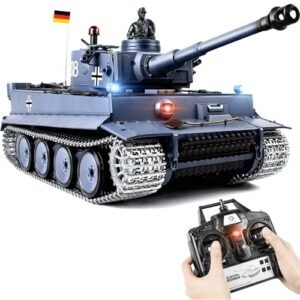 Supdex 1 16 Scale Heng Long RC Parts Metal Tiger I Army Toy with Smoke Sound and Lights Remote Control Tank