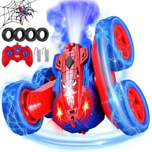 Tyco 6 Wheel RC Car High Speed Remote Control Toy with 360 Flips LED Lights for Boys Girls Age 4 5 6 7 8 Years Old