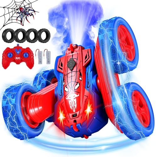 Tyco 6 Wheel RC Car High Speed Remote Control Toy with 360 Flips LED Lights for Boys Girls Age 4 5 6 7 8 Years Old