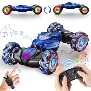 Gesture RC Plane Takes Off From Water 2.4GHz 4WD Gesture Sensing Remote Control Toy with LED Lights for Kids Age 8 and Up