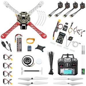 HAWKS WORK F450 DIY Quadcopter Kit Build Your Own RC Work Trucks with Frame Pixhawk GPS Power Module ESC Brushless Motor Prop Battery RC Transmitter Receiver Accessory Guide Book Video