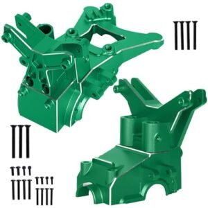 BRCatWPark RC Shock Vacuum Pump Aluminum Gearbox Covers Shock Tower Upgrades for 1/10 Granite Senton Big Rock 3S BLX 1/8 Typhon 3S BLX Green