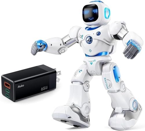 Ruko 1088 Smart Robot Toy with PD65W USB C Charger for Kids STEM Learning