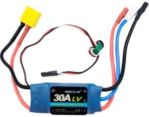 FLYCOLOR 30A ESC 2 4S Electric Speed Controller with XT60 3 5mm Bullet Plugs for RC Brushless Motor Dyno