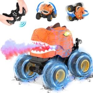 Mustang Drift Car RC 2.4Ghz Remote Control Stunt Vehicle with Dynamic 360° Rotations LED Lights and Sound Effects Perfect Gift for Kids Ages 4 12