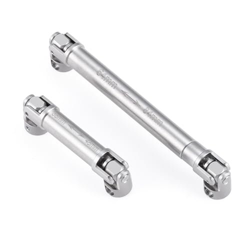 Ingqu RC Parts SCX24 DriveShafts D Shaped Hole Stainless Steel Center Drive Shaft for Axial SCX24 Gladiator JLU C10 Bronco 1/24 RC Crawler Upgrade