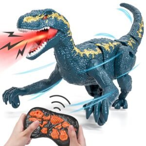 LILYBUDS RC Demo Derby Body Plans Remote Control Dinosaur Toys for Kids Ages 3 4 5 6 7 8 with Light Sounds