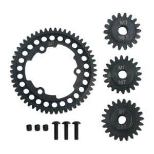 Traxxas 54T Hardened Steel Spur Gear with 18T 20T 22T Motor Pinion Gear Set for X Maxx XO 1 Maxx E REVO 2.0 VXL Models