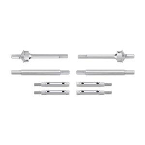 INJORA Stainless Steel Portal Axle Shafts for 1/18 Scale RC Wheels and Tires Upgrade Redcat Ascent 18