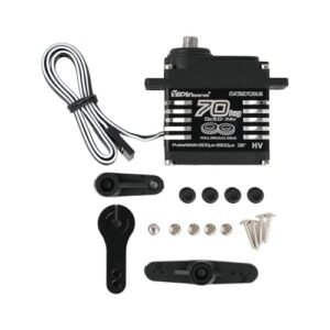 Rcmall 70KG High Torque GX3270BLS Digital RC Servo with Metal RC Wheels 180 270 360 Degree IP68 Brushless Motor