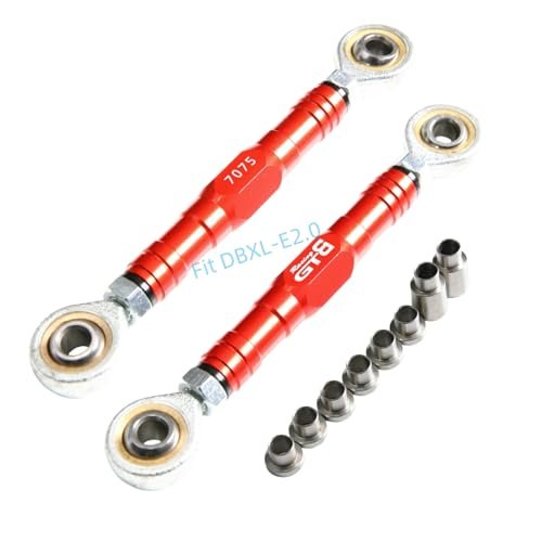GTBRacing CNC Aluminum 7075 T6 Steering Turnbuckle Tie Rod Set for 1/5 RC Car Losi DBXL E 2 0 DBXL 2 0 Upgrade Part Perfect for AE86 RC Car Enthusiasts