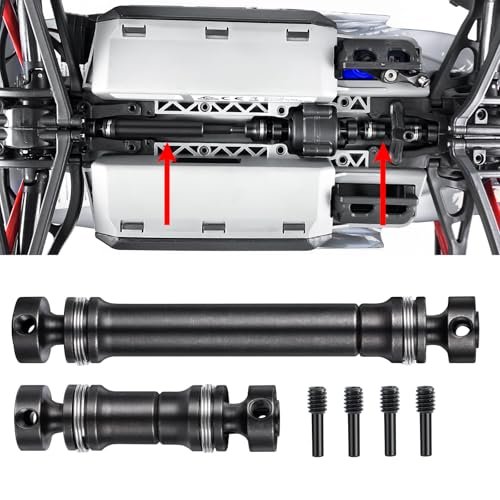 SWX 2PCS RC Drive Shaft Steel Front Rear Center Shaft for 1 16th TRX Mini E REVO Summit Slash 4X4 Best 4x4 RC Truck Under 300