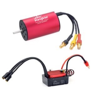 KingVal Replacement 2440 6080KV Waterproof Brushless Motor Shaft 2.3mm with 35A Brushless ESC for 1/16 RC Car RC Willey Finance Department