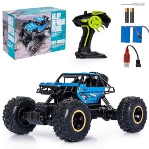 Chxingfeng Blue RC Monster Truck 1 14 Scale Off Road Remote Control Car with Metal Shell and 2 4Ghz High Speed