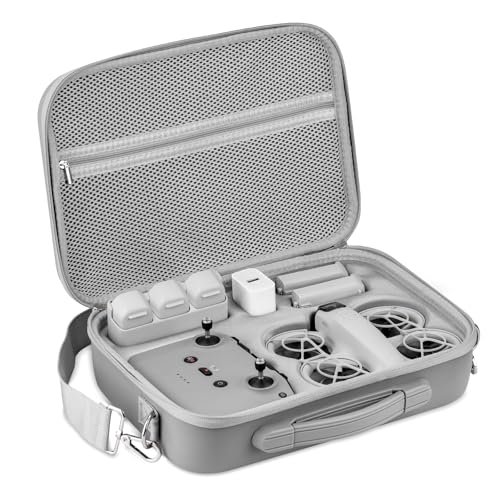 Flymile Neo Carrying Case Portable PU Shoulder Storage Bag for DJI NEO Fly More Combo Accessories