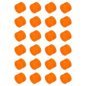 MECCANIXITY Shock Flyer RC Plane Anti Vibration Rubber Balls M3x4 5mm Pack of 24 Orange
