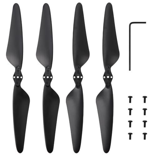 Stupid RC 4pcs Foldable Propellers Blades Spare Part Replacement with 8pcs Screws Accessories for Ruko F11 F11PRO F11GIM F11GIM2 SJRC F11 Pro 2 RC Quadcopter Drone