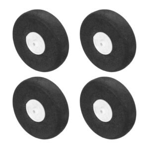 MECCANIXITY RC Bush Plane Wheels 2.31 Inch OD x 0.68 Inch T PU Sponge Foam Wheels Replacement Set of 4