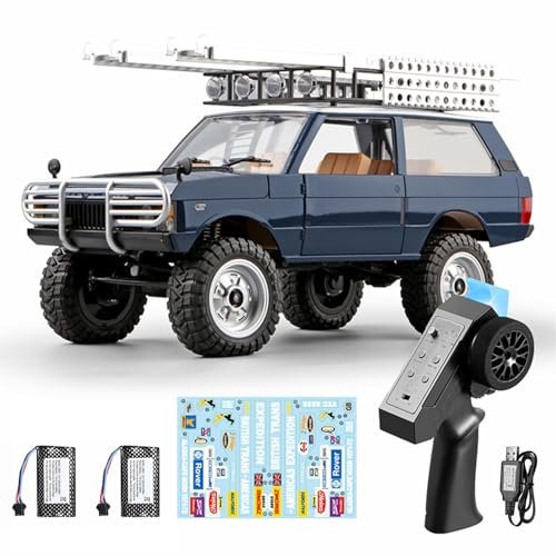 Dodoore MN 168 1 12 Scale RC Build Rock Crawler 4x4 Off Road Remote Control Truck with 2 4GHz All Terrain RC Car and 2 Batteries