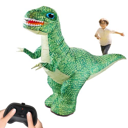 Inflatable Remote Control Dinosaur Toy for Kids 3FT Rechargeable Walking and 360 Rotating Dinosaur Toy for Boys and Girls Ages 6 to 12