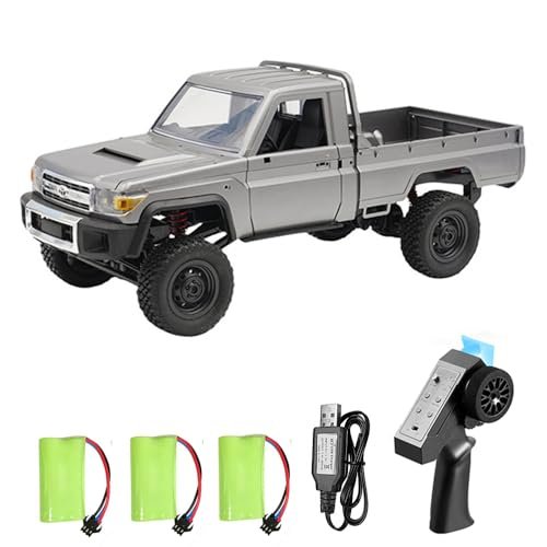 Dodoore Biggest 4x4 RC Truck 1/12 Scale MN 82 Pro Rock Crawler 2 4GHz Remote Control Car with LED Lights and 3 Batteries