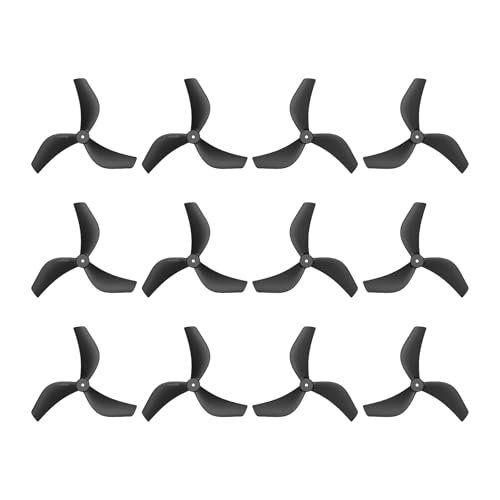 BETAFPV 12pcs Gemfan 2218 3 Blade Propellers for Brushless RC Motor Ratings Ultra Lightweight FPV Drone Propeller Compatible with 1104 7200KV Motor Pavo20 Pro Frame Black