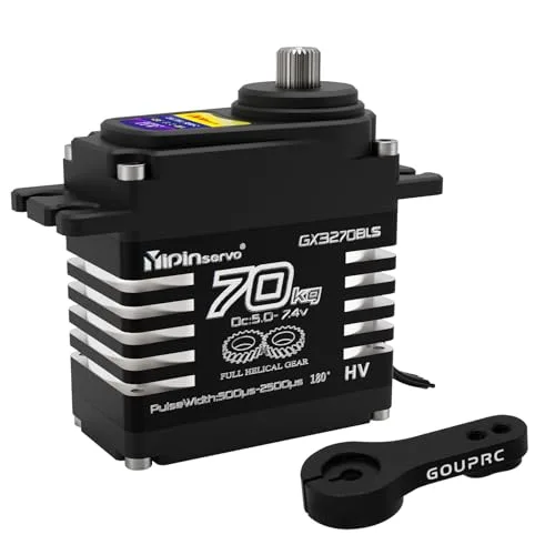 GOUPRC 70kg Brushless Servo High Torque Oblique Gear for RC Truck Pulling Boat 1/8 1/10 1/12 Scale Models