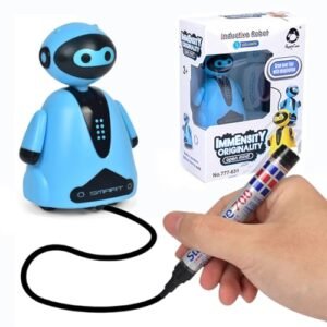 Ynapmoc Innovative Sensor Robot Toy LED Light Educational STEM Interactive Automatic Black Line Tracking Drawing Operated