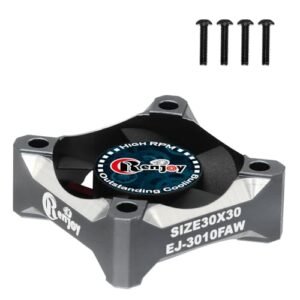 RCENJOY 30mm Aluminum Alloy RC Cooling Fan 28000RPM for Hub Motor RC Car and 1/8 1/10 540 550 F540 3650 3660 Motors Titanium