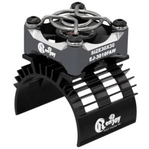 RCENJOY 30mm Dusty Motors RC Cover Aluminum Alloy Cooling Fan 28000RPM with Heatsink for 1/8 1/10 540 550 F540 3650 3660 Motors