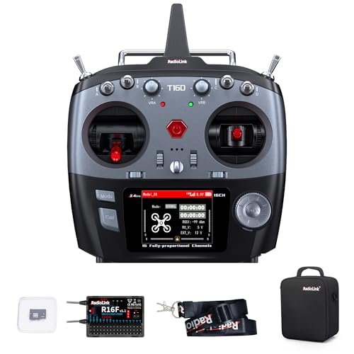 Radiolink T16D 16CH 2.4G RC Transmitter for Saga RC Boat with ELRS Crossfire Support and User Defined Voice Broadcast