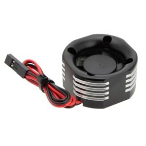DKKY RC Fan Jets High Speed 35000RPM Cooling Fan Heatsink 25mm for Arrma Axial Traxxas 1/6 1/8 1/10 RC Models 2510 Motor Black