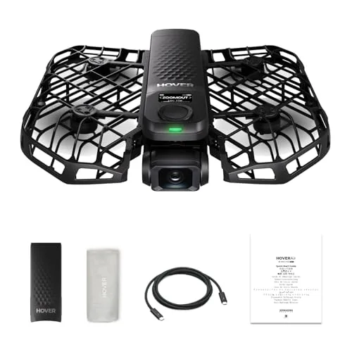 HOVERAir X1 PRO 4K Action Flying Camera RC Trucks with Camera Foldable Drone 42 KM/H Follow Speed 10+ Automatic Flight Modes