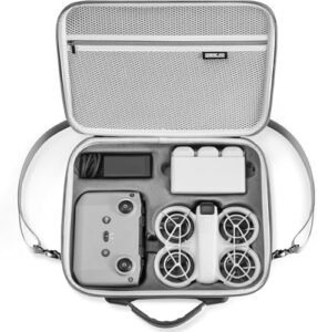 YOLOLIDA Neo Carrying Case for DJI Neo Drone and Accessories Storage Protective PU Bag