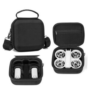 GiGiGuGu DJI NEO Carrying Case Black Shoulder Bag for DJI NEO Drone Accessories Lightweight Splash Proof Storage Bag with Adjustable Strap Perfect for Travel Outdoor and rc willey home Use