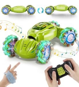 Jaco RC Wheels Gesture Sensor Remote Control Car 2.4Ghz 4WD Hand Controlled Stunt Car with Light Music for Kids Age 8 Plus