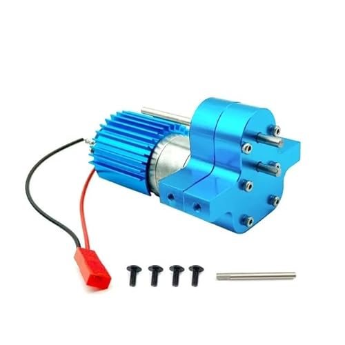HLSONHENGM Metal 370 Motor Gearbox Gear Box for WPL C14 C24 B24 B36 MN D90 D99 MN99S RC Car Upgrades Parts Accessories Blue Perfect for RC Ornithopter Plans