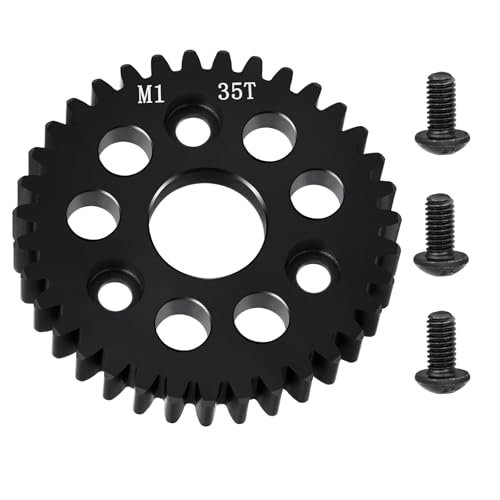 LSG RC M1 31T 32T 33T 35T 38T 39T Spur Gear Carbon Steel Hardened Steel Upgrades Main Gear Suitable for HPI Tra-xxas Arrma RC Car (35T)