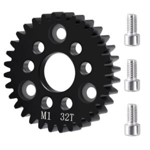 LSG RC M1 Spur Gear Carbon Steel Hardened Steel Upgrade for HPI Traxxas Arrma RC Car Best RC Crawling Tires 32T