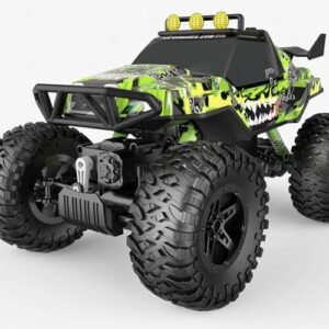 NQD Big W RC Monster Truck 1/14 Scale 4x4 Remote Control Off Road Toy Car with Dual Motors and Flashing Lights for Kids and Adults