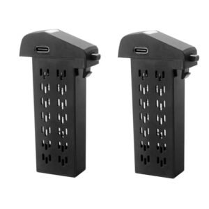 Fytoo 2PCS 3.7V 1500mAh Lipo Battery Compatible with S20 S29 A4 PL 515 Aerial Quadcopter Folding RC Drone