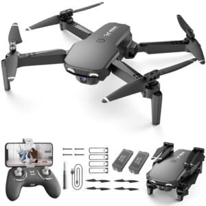 NEHEME Kalt RC Helicopter Drone with 1080P HD Camera Remote Control Quadcopter for Kids Adults One Key Start Altitude Hold Gesture Selfie 2 Batteries