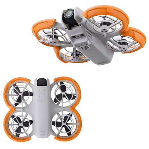 DJI Neo Propeller Guard Protector Best TPU for RC Tires Drone Anti Collision Bumper Ring Orange