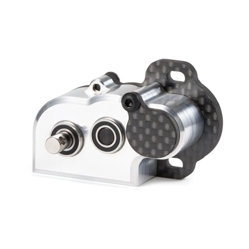 Tiny Portal Transmission 48P Gearbox with Slipper Pad for 1/10 RC Trailer Axle LCG Chassis Cheater Rigs Capra AR45P CP44 Enduro Comp Fox Portal Axle Comp Builds Silver