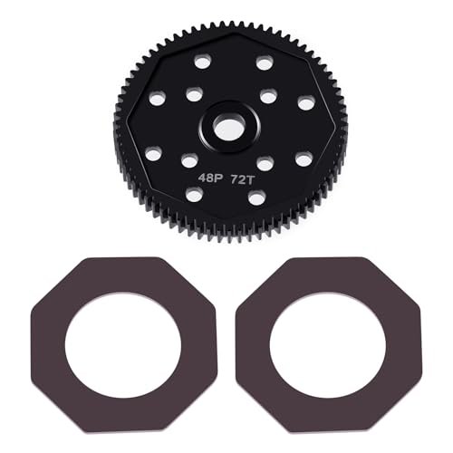 LSG Steel Spur Gear 66T 72T 81T 84T 48P Hardened Steel Upgrade for Team Associated T4 RC Truck and Other Models