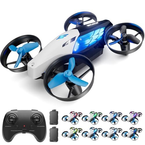 SkyHigh Mini Drone for Kids Indoor RC Plane Plans with 7 Light Modes 5 Flying Postures and 2 in 1 Remote Control Toy