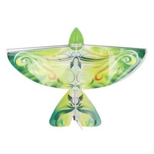 SkyGlide EPP Slow Flying RC Airplanes 2.4GHz USB Charging LED Bionic Flapping Bird Toy for Indoor Outdoor Green