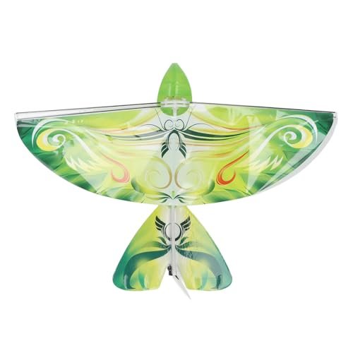 SkyGlide EPP Slow Flying RC Airplanes 2.4GHz USB Charging LED Bionic Flapping Bird Toy for Indoor Outdoor Green