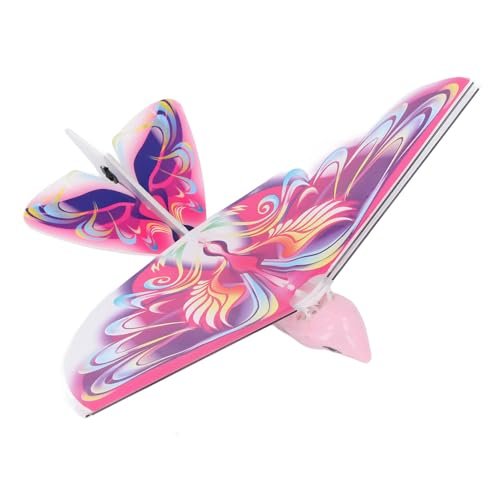 SkyGlide RC Flying Boat Plans Pink Bionic Flapping Bird Toy 2.4GHz USB Charging LED for Indoor Outdoor Fun