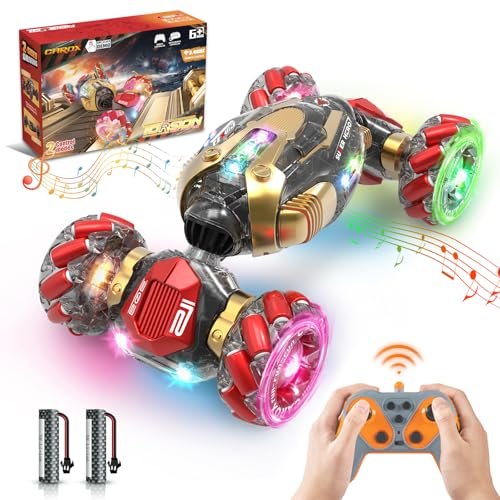 Page RC Willey RC Stunt Car with Lights Music 4WD 2.4GHz Remote Control Toy for Kids Ages 6 12